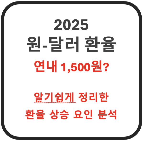 [2025 환율 전망] 원달러 환율 1500원 돌파 가능성? 달러 강세와 원화 약세의 복합 요인 분석